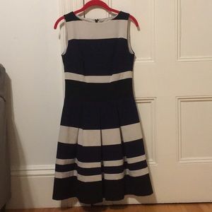 Sz 4 Ralph Lauren Dress in Navy, Black, Beige